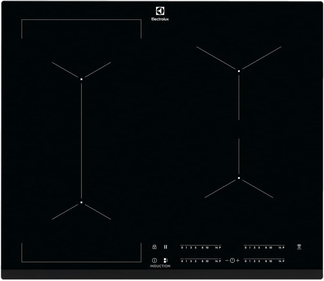 Cooktop de indução Electrolux IE60P preto instalado sobre bancada