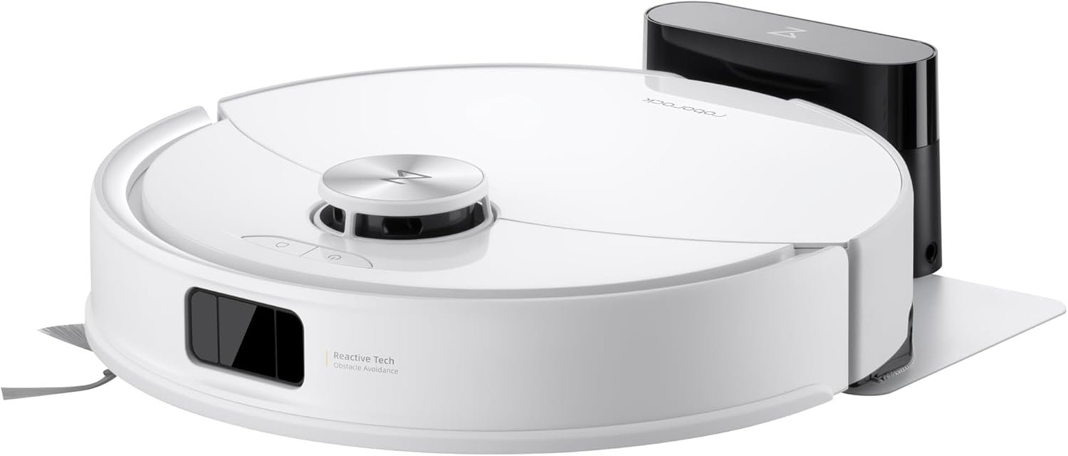 Roborock Q10VF+ com base RockDock Plus de autoesvaziamento