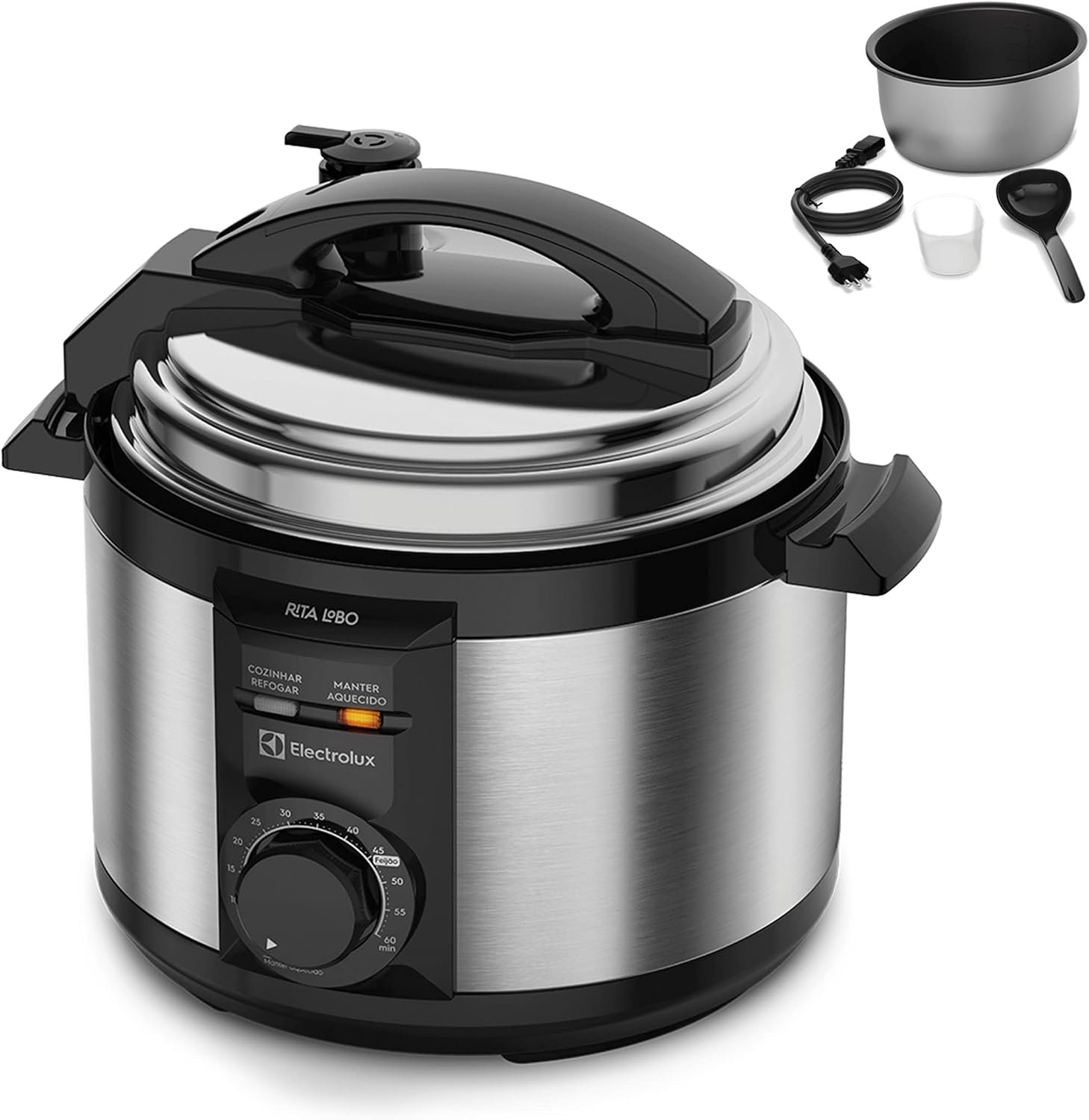 Panela de pressão elétrica Electrolux PCE15 com capacidade de 3 litros
