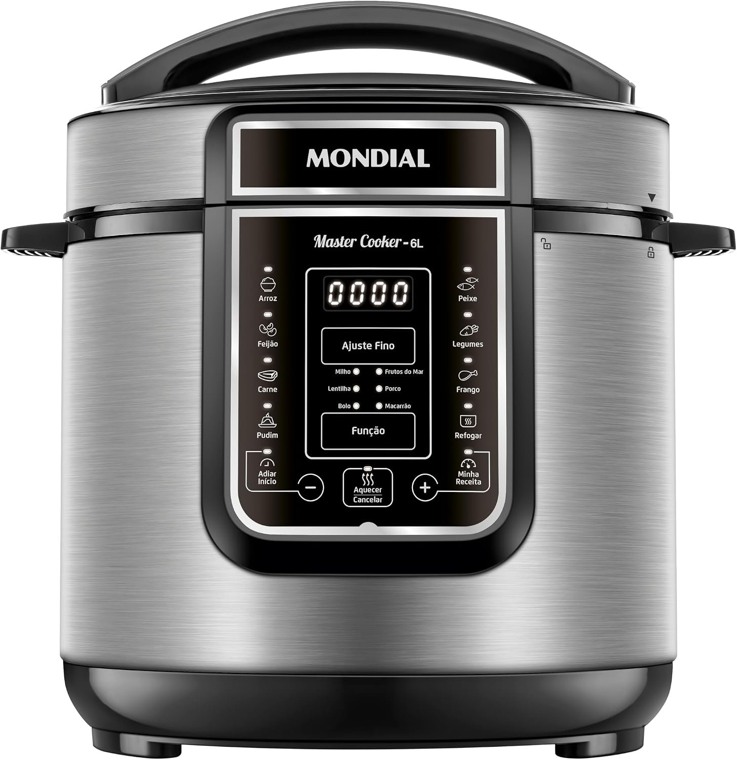 Panela de pressão elétrica Mondial PE-60-6L-I com capacidade de 6 litros