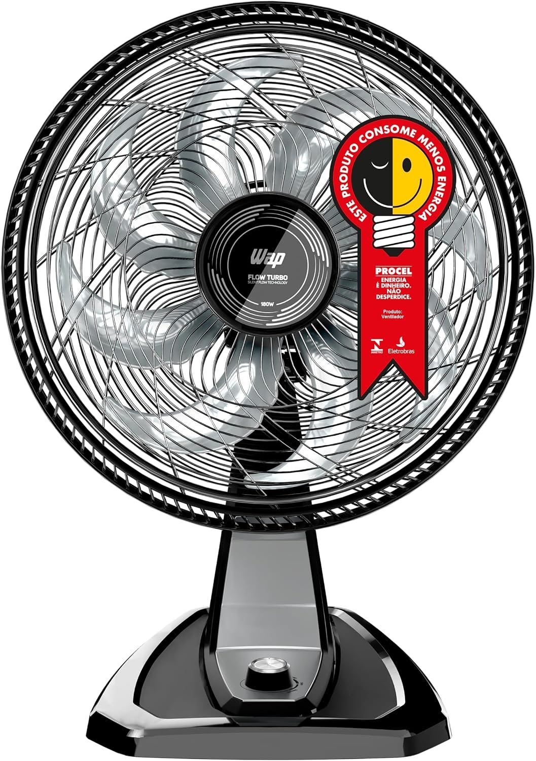 Ventilador WAP Flow Turbo de mesa e parede com grade de 50 cm