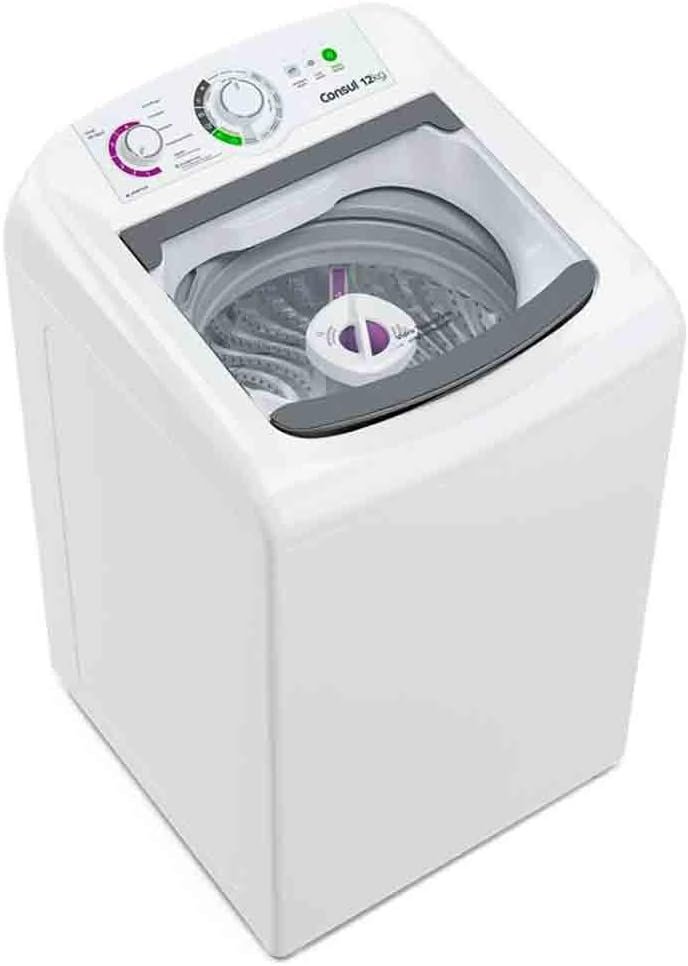 Máquina de lavar Consul CWH12BB branca de 12 kg com abertura superior