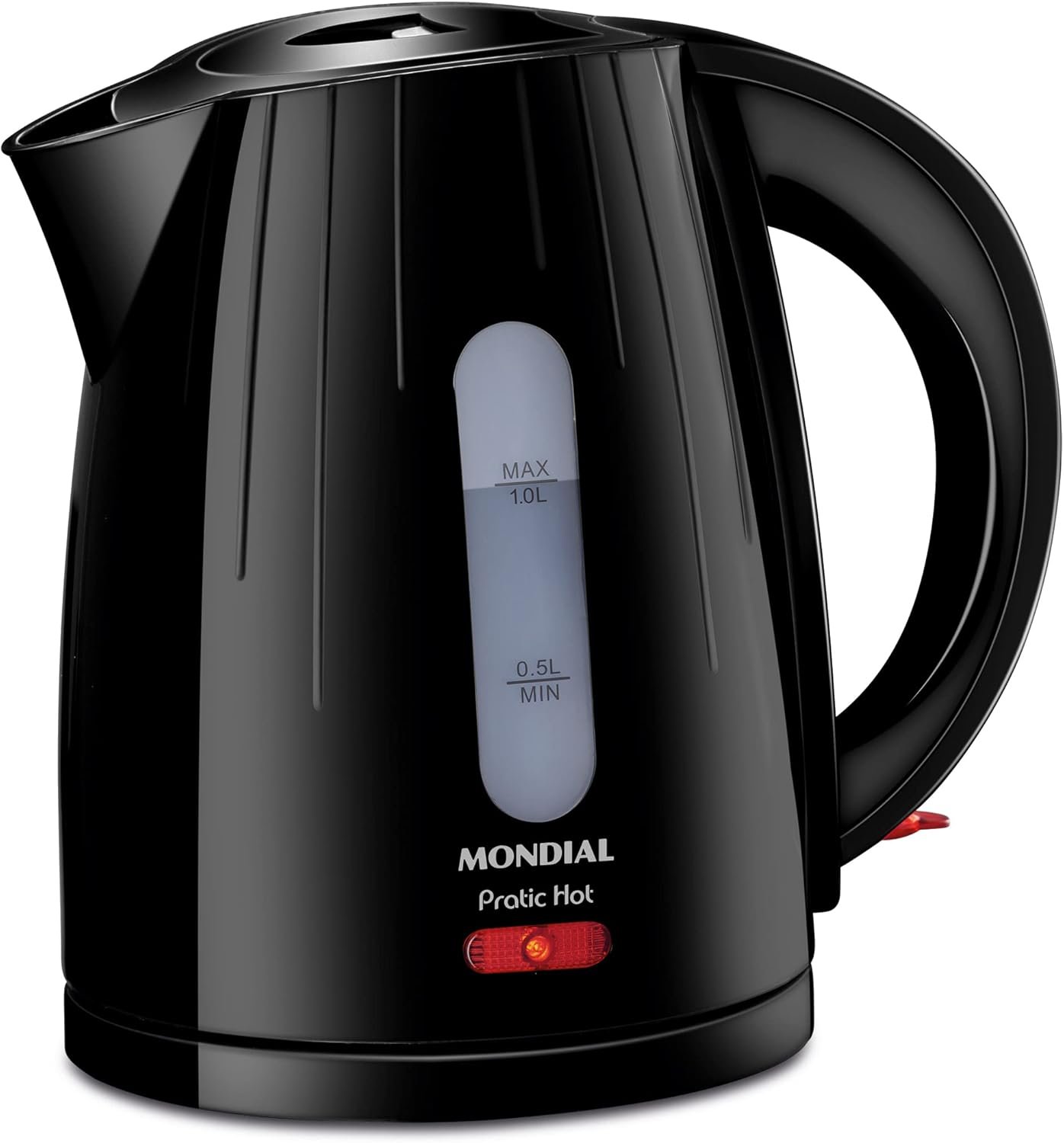 Chaleira elétrica Mondial Pratic Hot CE-07 preta com capacidade de 1 litro